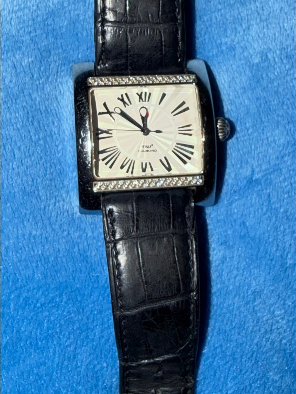 Authentic Michele Diamond Watch With Michele Bands New Battery